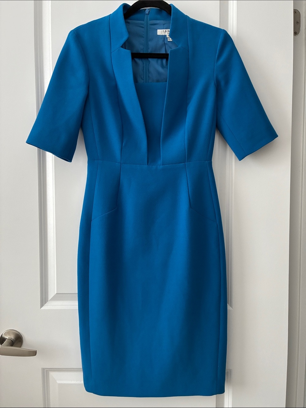 Kate Middleton’s LK Bennett Size 4 Detroit Fitted Sheath Dress - Blue